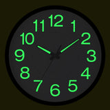 Silent Quartz Clock Plastic Wall Mounted Luminous Quiet for Living Room Bedroom 12in 30cm White Frame - Extra Image