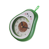 Cartoon Fruit Alarm Clock Kids Alarm Clock Decorative Ornaments Children Gift Student Gift Avocado - Front View