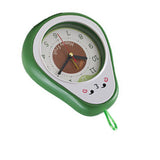 Cartoon Fruit Alarm Clock Kids Alarm Clock Decorative Ornaments Children Gift Student Gift Avocado - Top-Down View