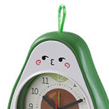 Cartoon Fruit Alarm Clock Kids Alarm Clock Decorative Ornaments Children Gift Student Gift Avocado - Extra Image