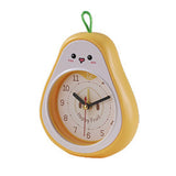 Cartoon Fruit Alarm Clock Kids Alarm Clock Decorative Ornaments Children Gift Student Gift Crystal Pea - Side View