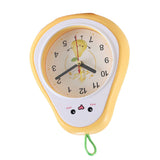 Cartoon Fruit Alarm Clock Kids Alarm Clock Decorative Ornaments Children Gift Student Gift Crystal Pea - Top-Down View