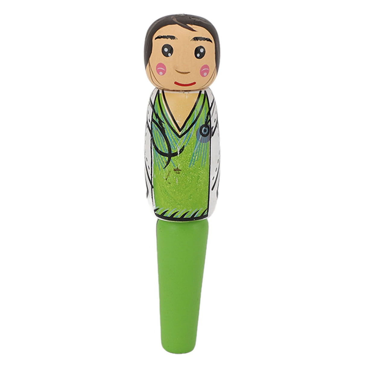 Puppet Pen Wooden Unique Ballpoint Cartoon Doctor Shape Ink Pen for Silly Gifts Stand Up Pen Decoration