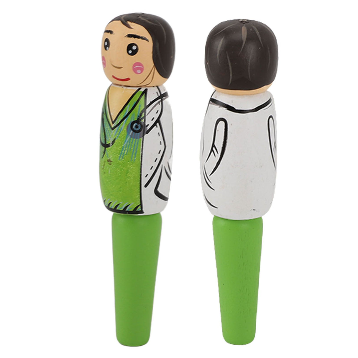 Puppet Pen Wooden Unique Ballpoint Cartoon Doctor Shape Ink Pen for Silly Gifts Stand Up Pen Decoration