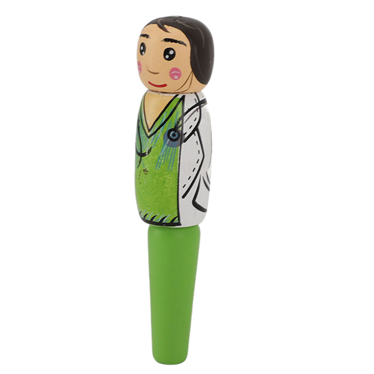 Puppet Pen Wooden Unique Ballpoint Cartoon Doctor Shape Ink Pen for Silly Gifts Stand Up Pen Decoration