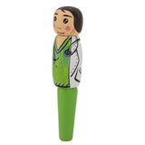 Puppet Pen Wooden Unique Ballpoint Cartoon Doctor Shape Ink Pen for Silly Gifts Stand Up Pen Decoration