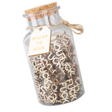100PCS Jar of Fucks Mini Fucks to Give Wooden Letters Funny Gifts for DIY Crafts Scrapbooking Birthday Valentine's Day Anniversary Christmas - Extra Image