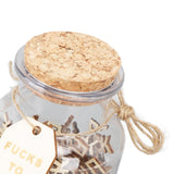 100PCS Jar of Fucks Mini Fucks to Give Wooden Letters Funny Gifts for DIY Crafts Scrapbooking Birthday Valentine's Day Anniversary Christmas