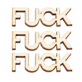 100PCS Jar of Fucks Mini Fucks to Give Wooden Letters Funny Gifts for DIY Crafts Scrapbooking Birthday Valentine's Day Anniversary Christmas - Extra Image
