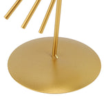 Abstract Ornament Light Luxury Metal Geometric Lines Sculpture Decoration with Base for Home Livingroom Office - Extra Image