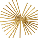 Abstract Ornament Light Luxury Metal Geometric Lines Sculpture Decoration with Base for Home Livingroom Office - Extra Image