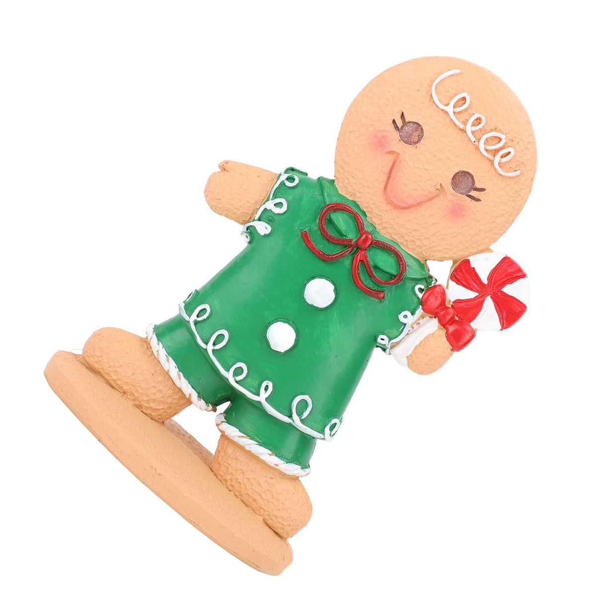 Gingerbread Kids Tabletop Figures Creativity Cute Christmas Gingerbread Table Decor for Store Bar Boy Candy