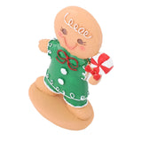 Gingerbread Kids Tabletop Figures Creativity Cute Christmas Gingerbread Table Decor for Store Bar Boy Candy