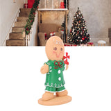 Gingerbread Kids Tabletop Figures Creativity Cute Christmas Gingerbread Table Decor for Store Bar Boy Candy - Extra Image