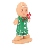 Gingerbread Kids Tabletop Figures Creativity Cute Christmas Gingerbread Table Decor for Store Bar Boy Candy - Extra Image