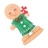Gingerbread Kids Tabletop Figures Creativity Cute Christmas Gingerbread Table Decor for Store Bar Boy Candy