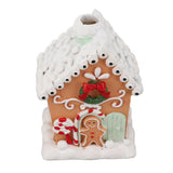 Christmas Gingerbread House Classic Exquisite Resin Christmas House Tabletop Decoration for Gift