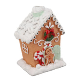 Christmas Gingerbread House Classic Exquisite Resin Christmas House Tabletop Decoration for Gift