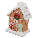 Christmas Gingerbread House Classic Exquisite Resin Christmas House Tabletop Decoration for Gift