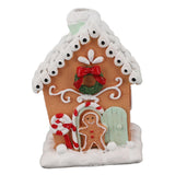 Christmas Gingerbread House Classic Exquisite Resin Christmas House Tabletop Decoration for Gift