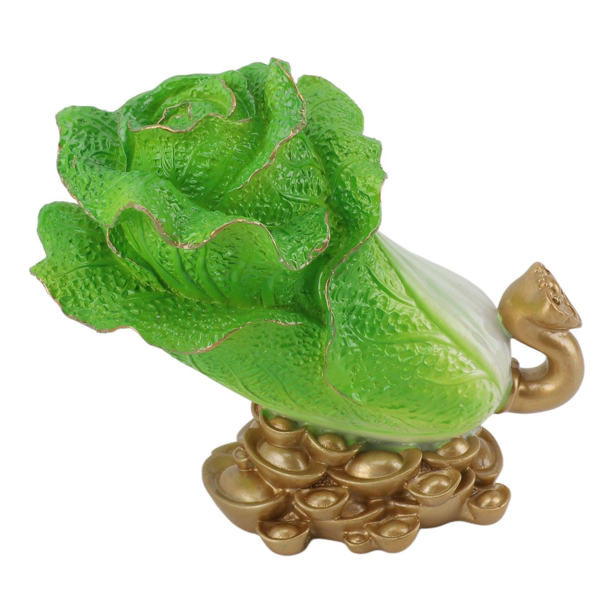 Lucky Cabbage Crafts Chinese Bai Cai Ornament Resin Feng Shui Blessing Wealth Decoration For Shop Office Gifts