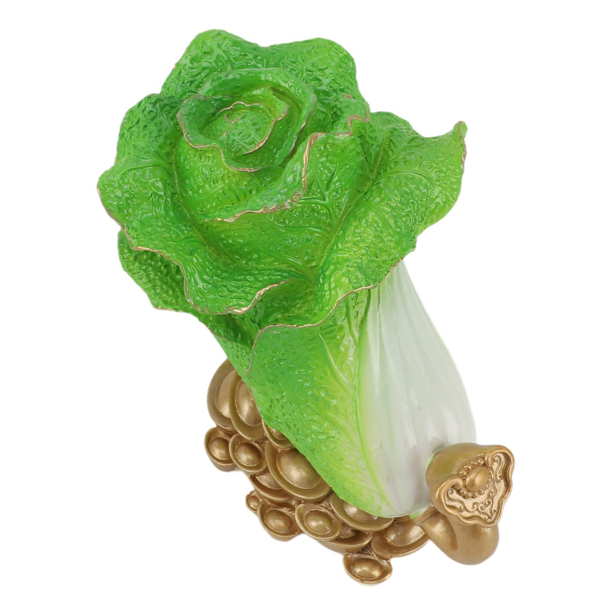 Lucky Cabbage Crafts Chinese Bai Cai Ornament Resin Feng Shui Blessing Wealth Decoration For Shop Office Gifts