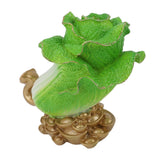 Lucky Cabbage Crafts Chinese Bai Cai Ornament Resin Feng Shui Blessing Wealth Decoration For Shop Office Gifts