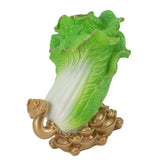 Lucky Cabbage Crafts Chinese Bai Cai Ornament Resin Feng Shui Blessing Wealth Decoration For Shop Office Gifts