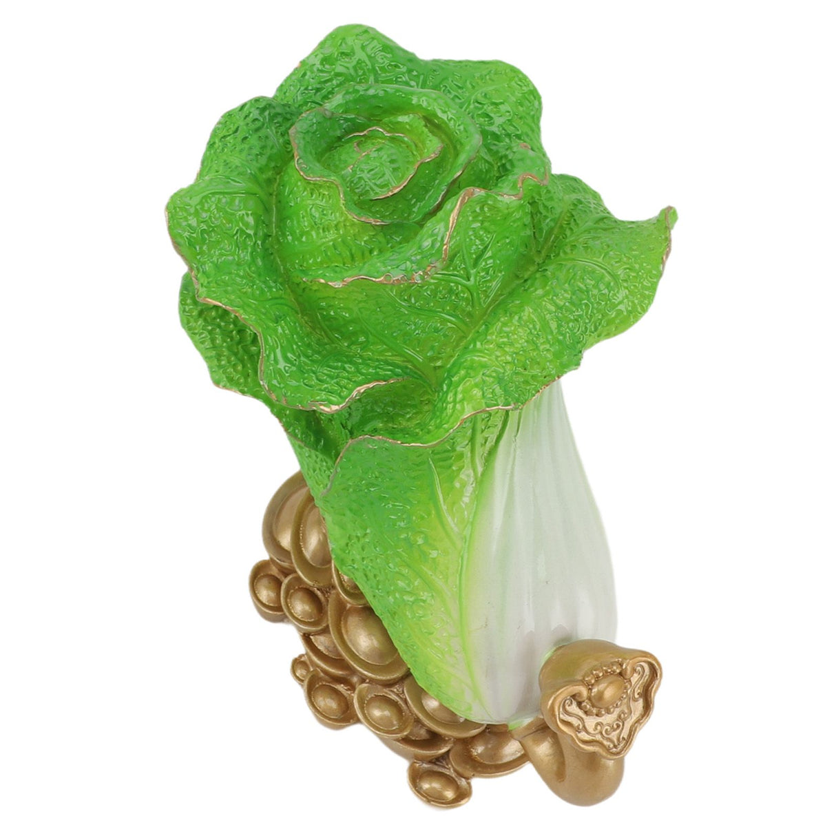 Lucky Cabbage Crafts Chinese Bai Cai Ornament Resin Feng Shui Blessing Wealth Decoration For Shop Office Gifts