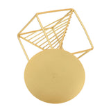 Gold Geometric Table Decor Creative 3D Iron Geometric Sculpture Compact Art Ornament Decor for Living Room Study Office
