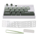 Mechanical Keyboard Ornaments Decoration Luminous Display with Number Stickers for Home Desktop Office Green