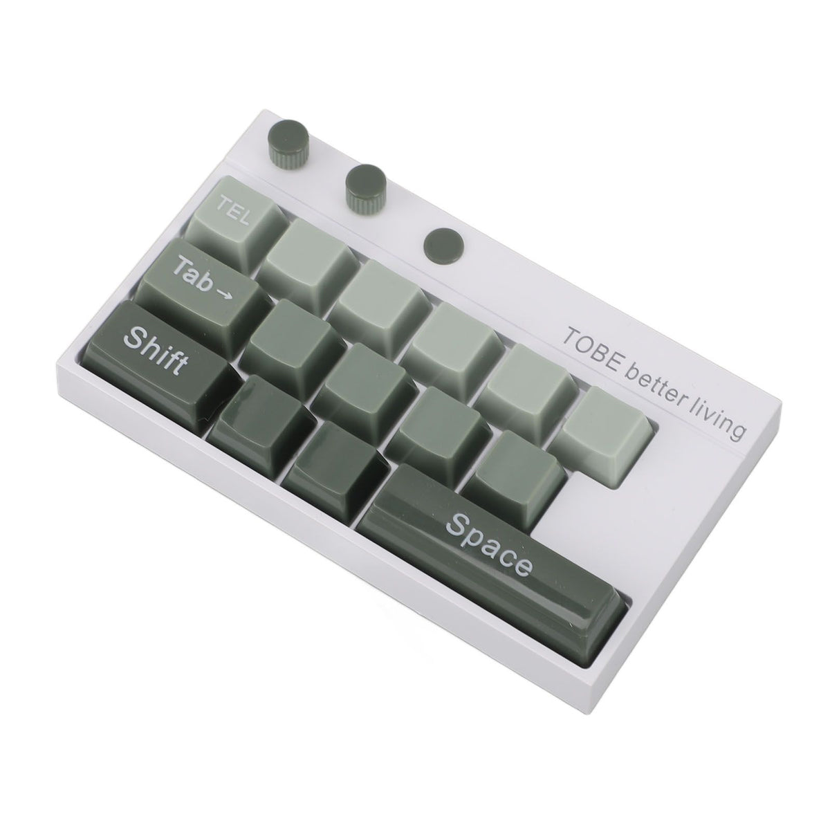 Mechanical Keyboard Ornaments Decoration Luminous Display with Number Stickers for Home Desktop Office Green