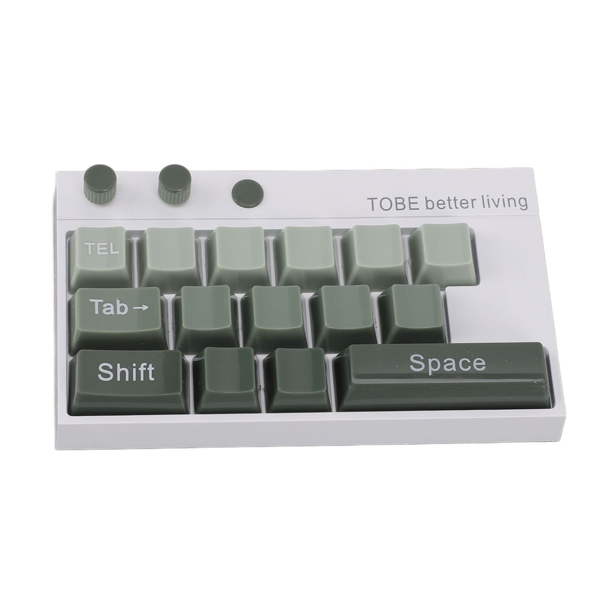 Mechanical Keyboard Ornaments Decoration Luminous Display with Number Stickers for Home Desktop Office Green