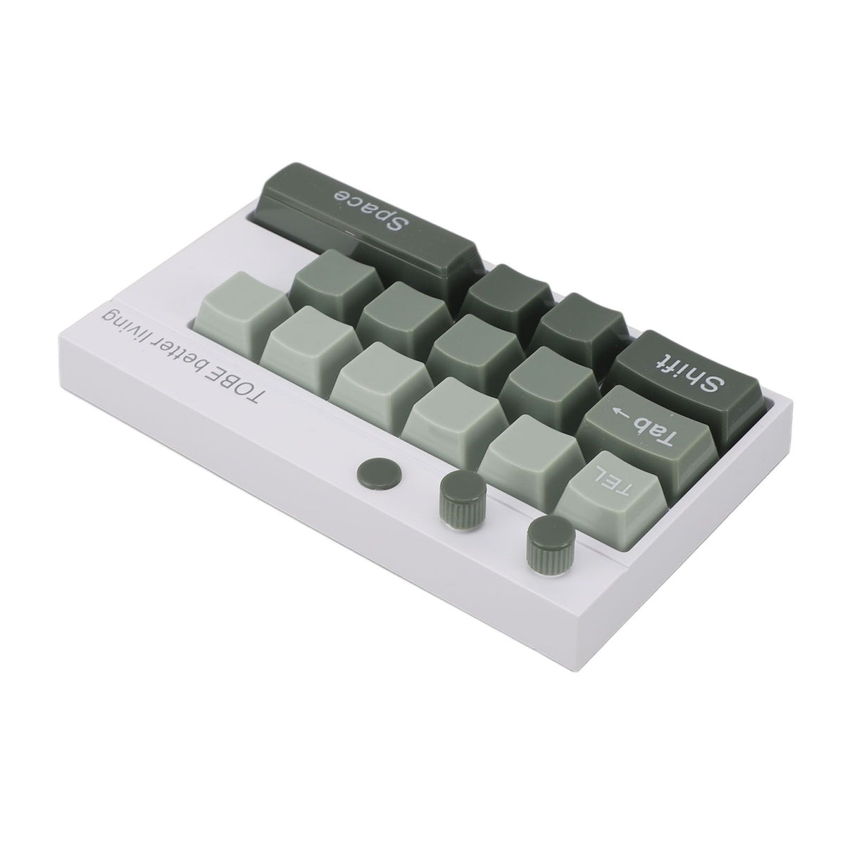 Mechanical Keyboard Ornaments Decoration Luminous Display with Number Stickers for Home Desktop Office Green