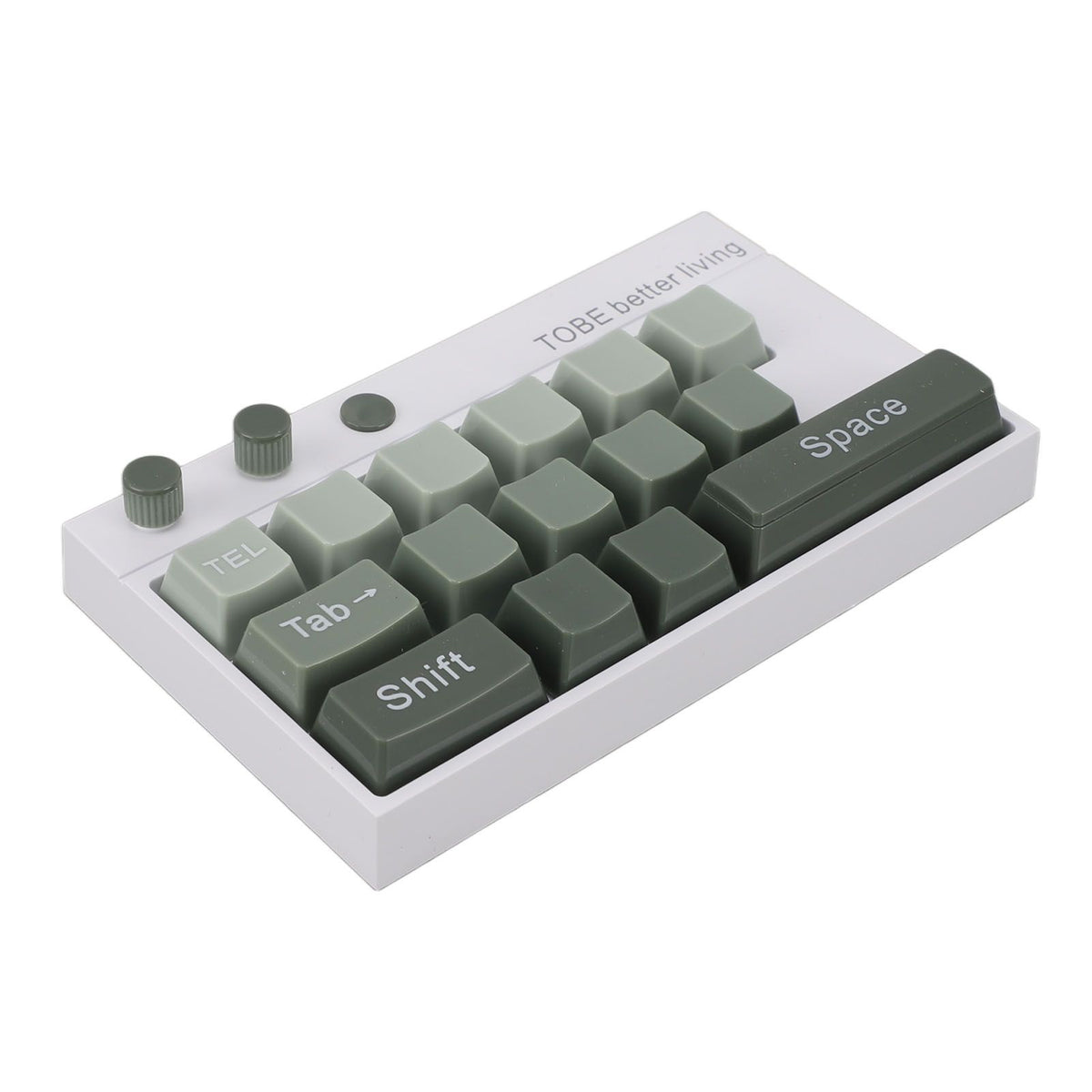 Mechanical Keyboard Ornaments Decoration Luminous Display with Number Stickers for Home Desktop Office Green