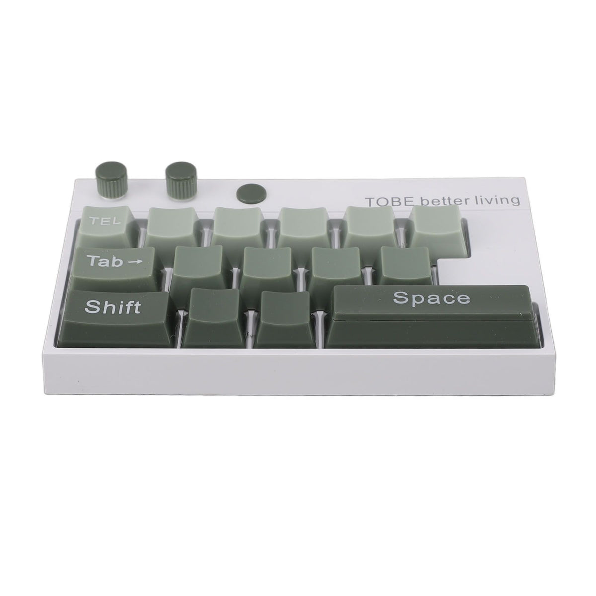 Mechanical Keyboard Ornaments Decoration Luminous Display with Number Stickers for Home Desktop Office Green