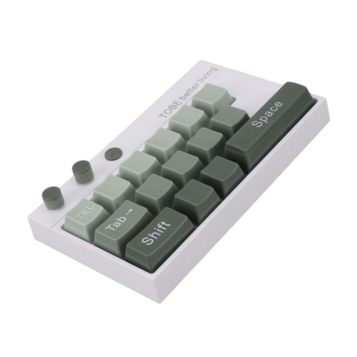 Mechanical Keyboard Ornaments Decoration Luminous Display with Number Stickers for Home Desktop Office Green