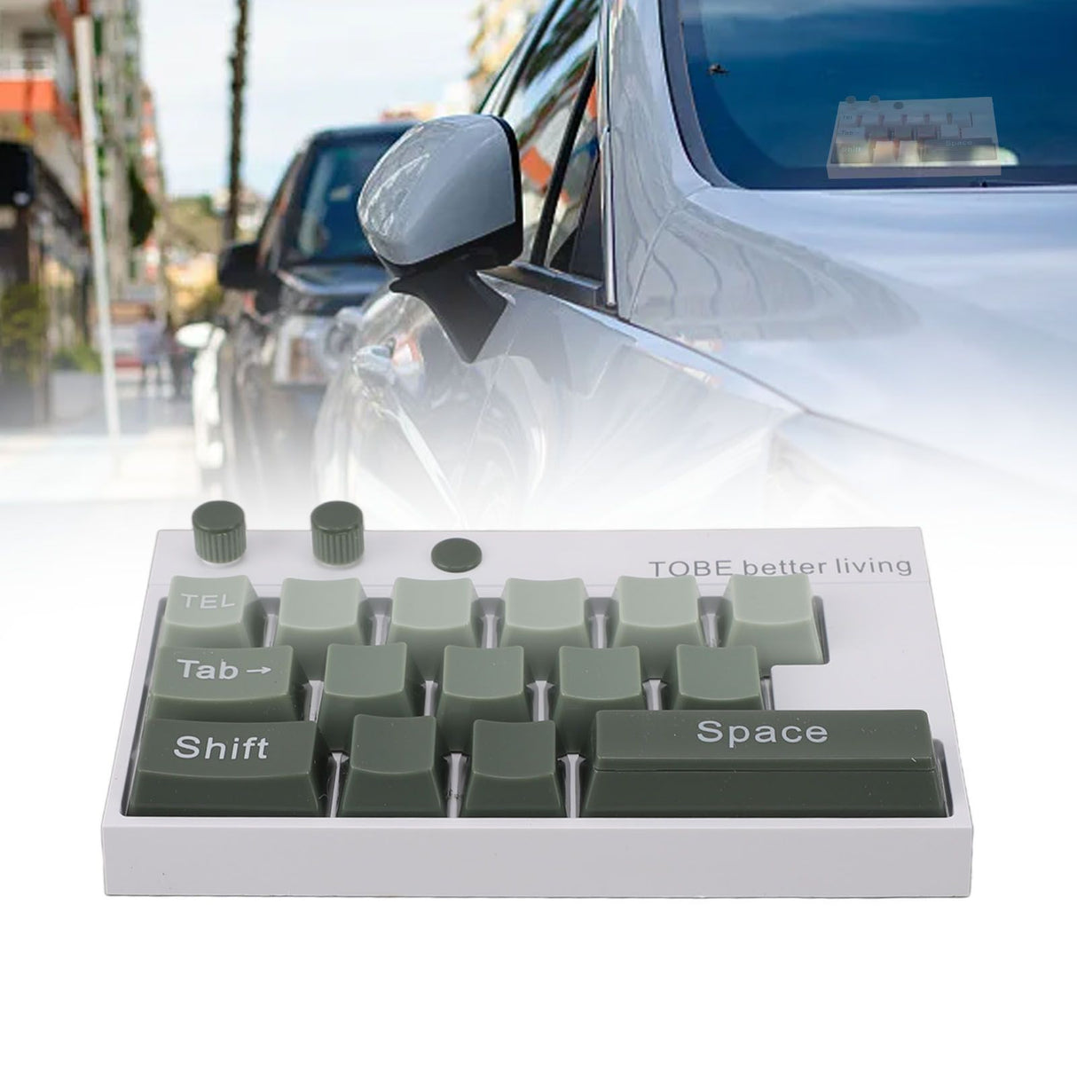 Mechanical Keyboard Ornaments Decoration Luminous Display with Number Stickers for Home Desktop Office Green