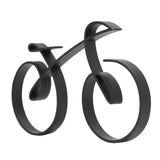 Minimalistic Bike Sculpture Metal Modern Wire Framed Style Bike Ornament Home Decoration Gift - 45-Degree Angle