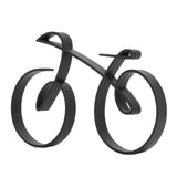 Minimalistic Bike Sculpture Metal Modern Wire Framed Style Bike Ornament Home Decoration Gift - Close-Up Angle