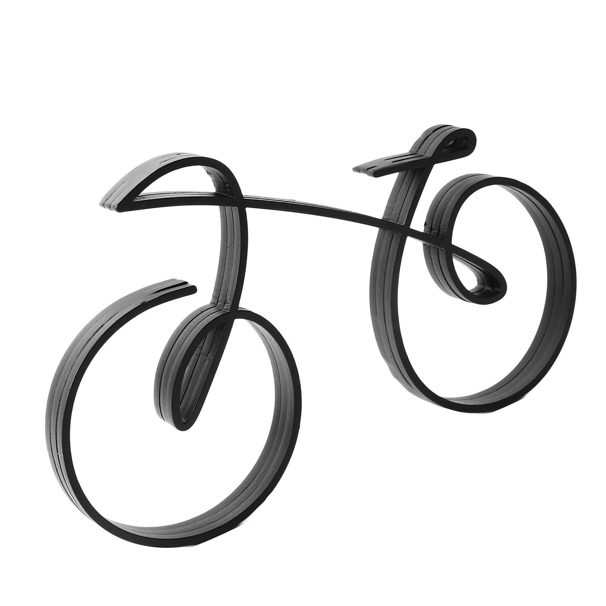 Bicycle Art Sculpture Iron Minimalistic Wire Framed Style Elegant Bicycle Sculpture for Cycling Enthusiasts Decoration