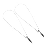 2PCS Stress Anxiety Relief Necklace Stainless Steel Mindful Breathing Exercise Device Whistle Pendant for Meditation Relaxation Calming Down