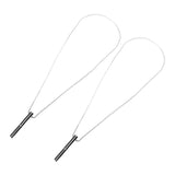 2PCS Stress Anxiety Relief Necklace Stainless Steel Mindful Breathing Exercise Device Whistle Pendant for Meditation Relaxation Calming Down