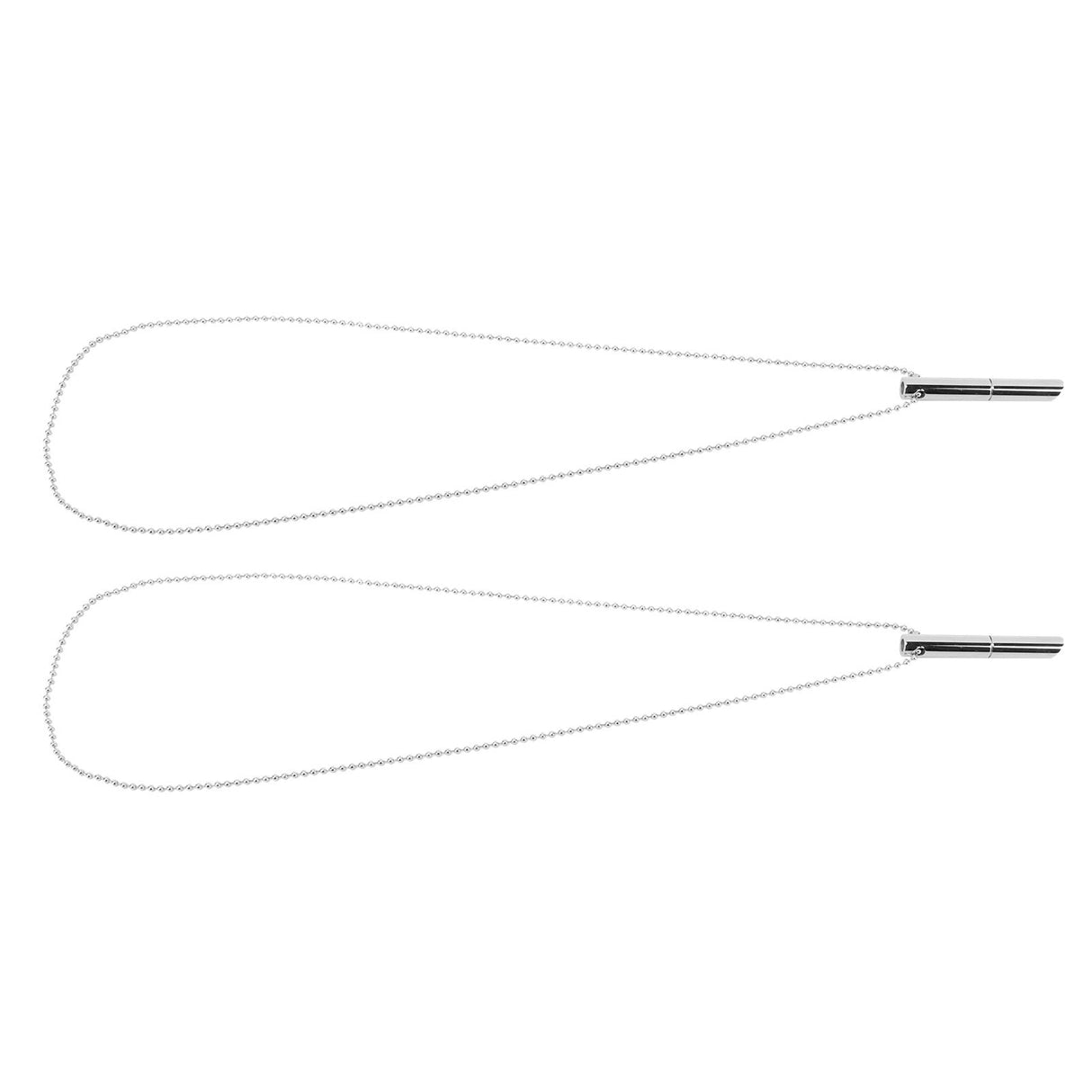 2PCS Stress Anxiety Relief Necklace Stainless Steel Mindful Breathing Exercise Device Whistle Pendant for Meditation Relaxation Calming Down