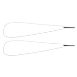 2PCS Stress Anxiety Relief Necklace Stainless Steel Mindful Breathing Exercise Device Whistle Pendant for Meditation Relaxation Calming Down - Low Angle
