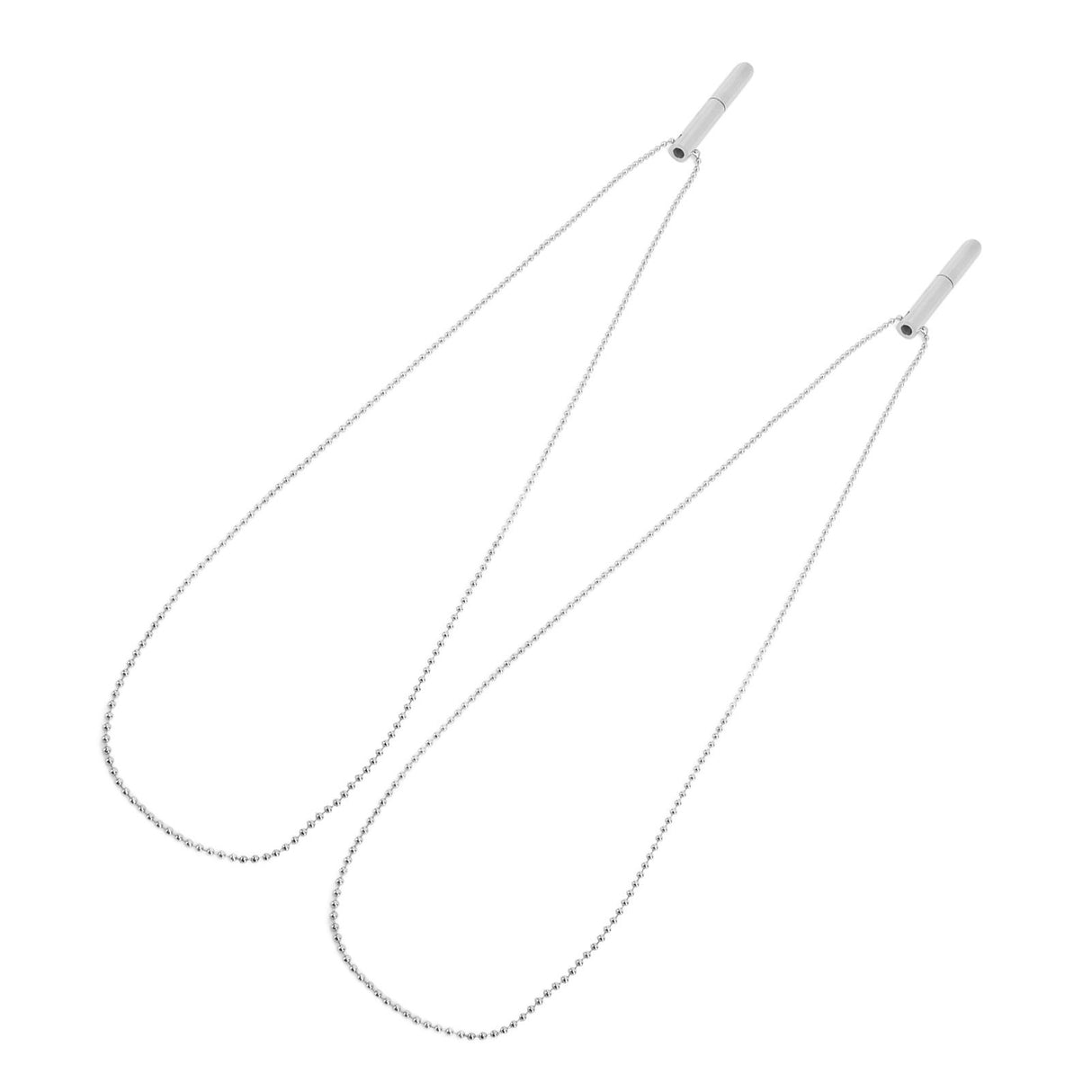 2PCS Stress Anxiety Relief Necklace Stainless Steel Mindful Breathing Exercise Device Whistle Pendant for Meditation Relaxation Calming Down