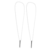 2PCS Stress Anxiety Relief Necklace Stainless Steel Mindful Breathing Exercise Device Whistle Pendant for Meditation Relaxation Calming Down