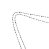 2PCS Stress Anxiety Relief Necklace Stainless Steel Mindful Breathing Exercise Device Whistle Pendant for Meditation Relaxation Calming Down - Extra Image