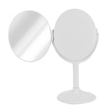 LED Makeup Mirror Folding Rotatable Mirror Touch Cosmetic Mirror for Bedroom Dressing RoomWhite - 45-Degree Angle