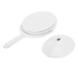 LED Makeup Mirror Folding Rotatable Mirror Touch Cosmetic Mirror for Bedroom Dressing RoomWhite - Extra Image